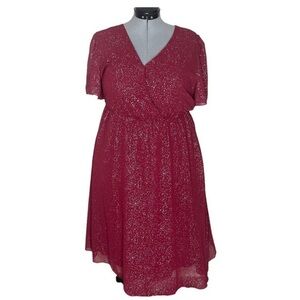 Red sparkly dress #030